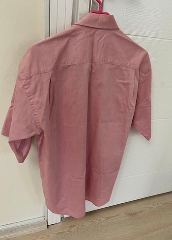 Kısa Kol Pamuk Keten Gömlek - Görsel 5