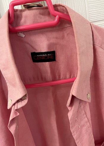 Kısa Kol Pamuk Keten Gömlek - Görsel 2