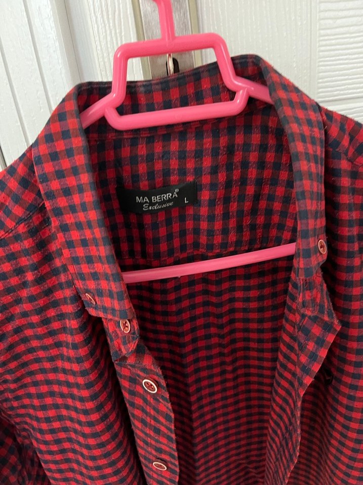 Uzun Kol Ekose Desen Gömlek - Görsel 2