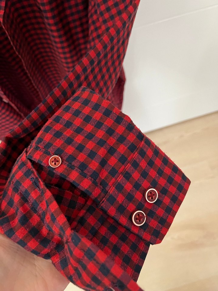 Uzun Kol Ekose Desen Gömlek - Görsel 4