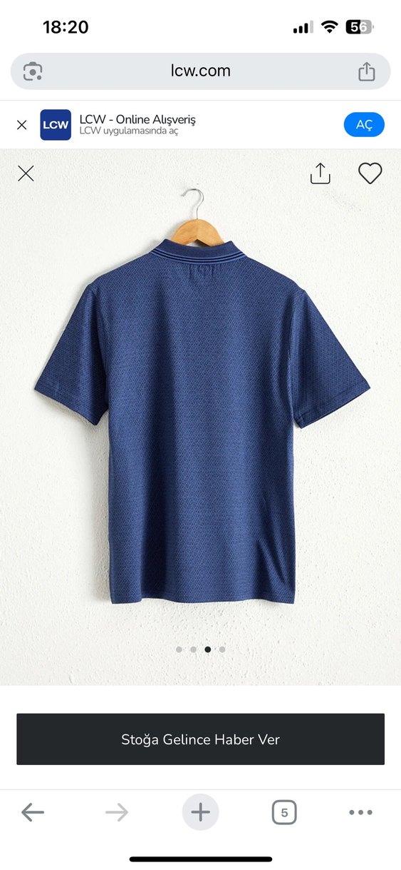 Merserize Polo Yaka Klasik Tshirt - Görsel 3