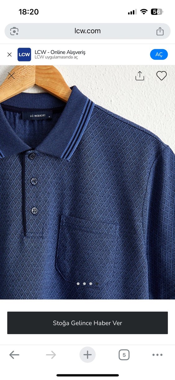 Merserize Polo Yaka Klasik Tshirt - Görsel 4