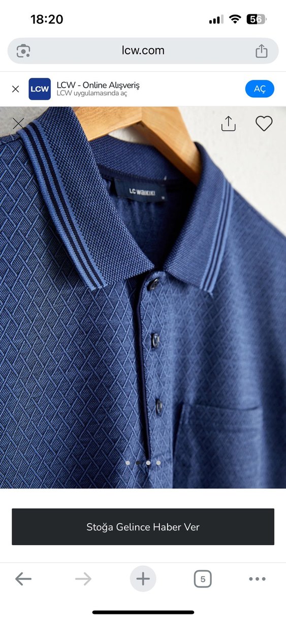 Merserize Polo Yaka Klasik Tshirt - Görsel 2