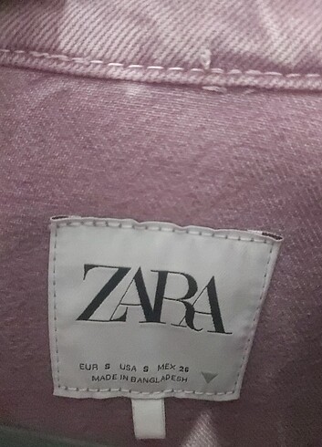 s Beden ZARA Lila Oversize Kot Ceket