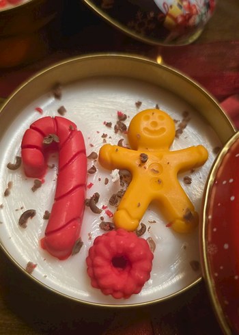 Renkli Yılbaşı Temalı Mum Kutusu - Görsel 2