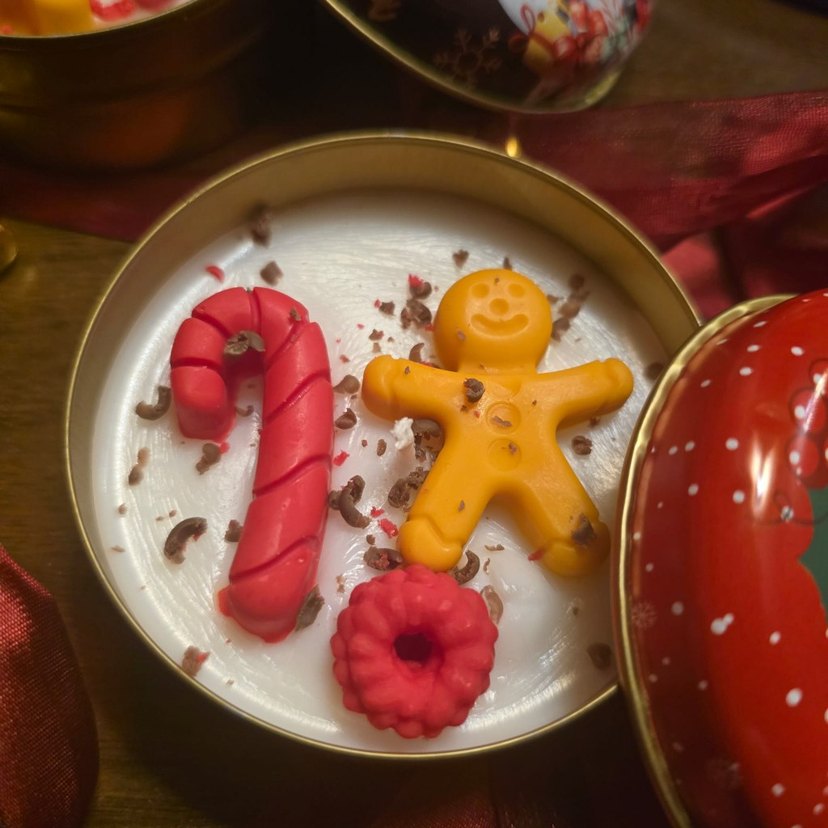 Renkli Yılbaşı Temalı Mum Kutusu - Görsel 2