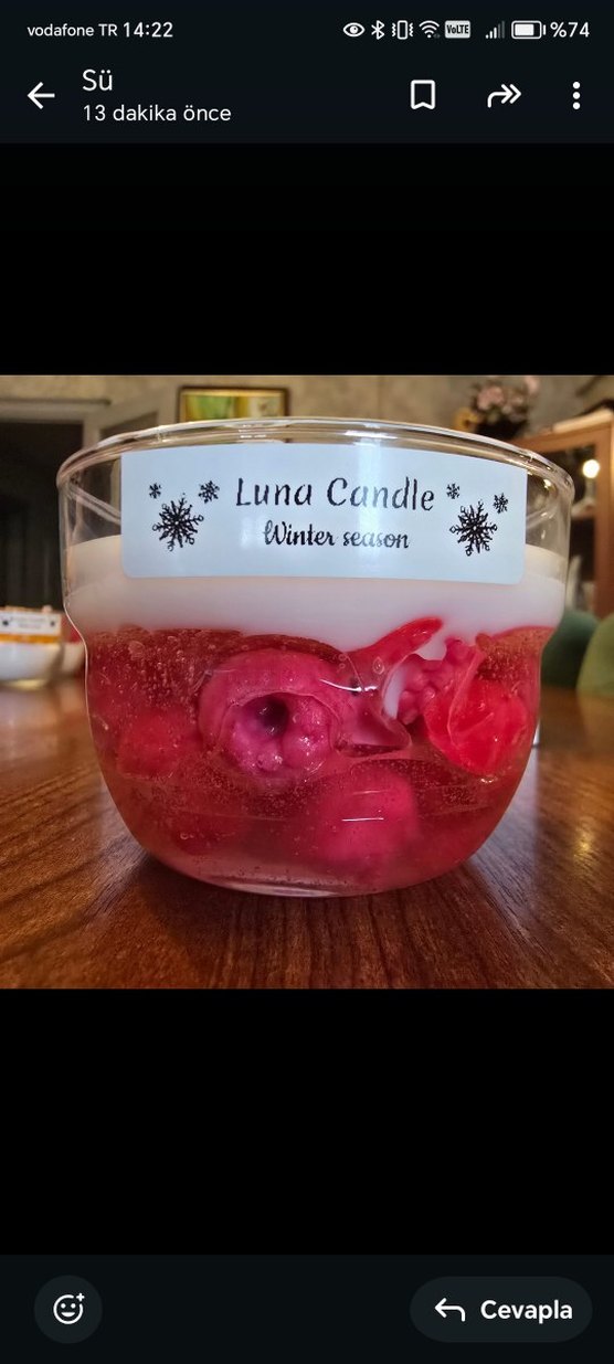 Luna Kış Temalı Mum - Görsel 3