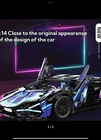 Beden Renk Muadil Lego Lamborghini Sian cyberprunk
