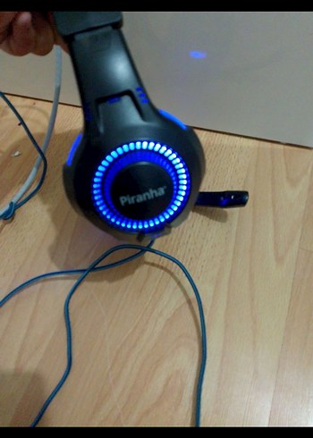 Piranha Kablolu Mavi Mikrofonlu Kulaklık - Görsel 3