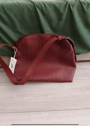 U.S Polo Assn. Bordo Deri Kadın Çanta - U.S. Polo Assn.