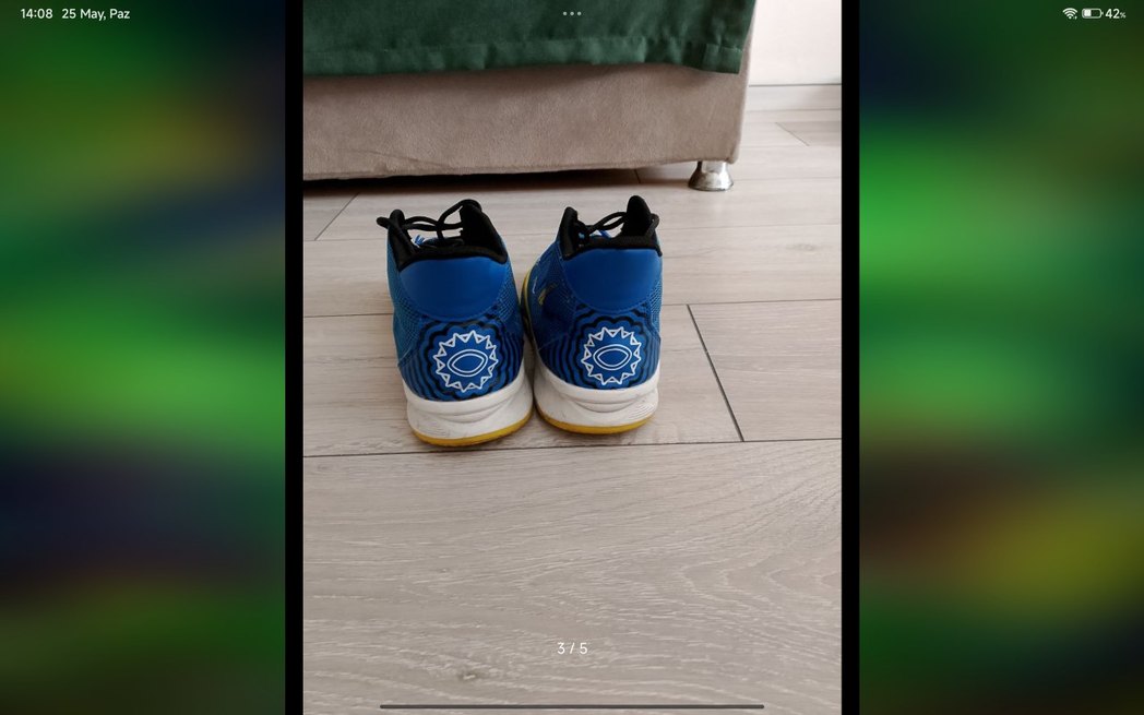 Mavi Basketbol Ayakkabısı Velcro Detaylı - Görsel 3