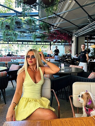 Zara Sarı elbise