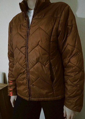 Zara Kahverengi Fermuarlı Kadın Mont | Gardrops