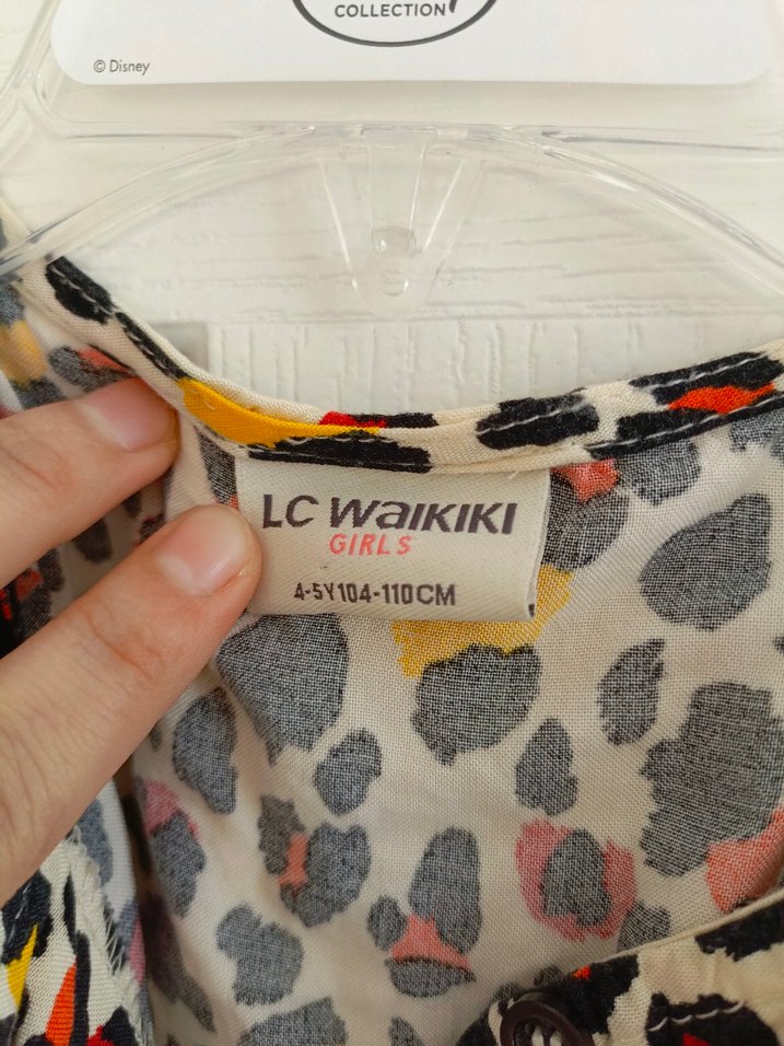 Temiz kullanılmıştır 4-5 yaş tulum Kız Çocuk Leopar tulum - Görsel 4