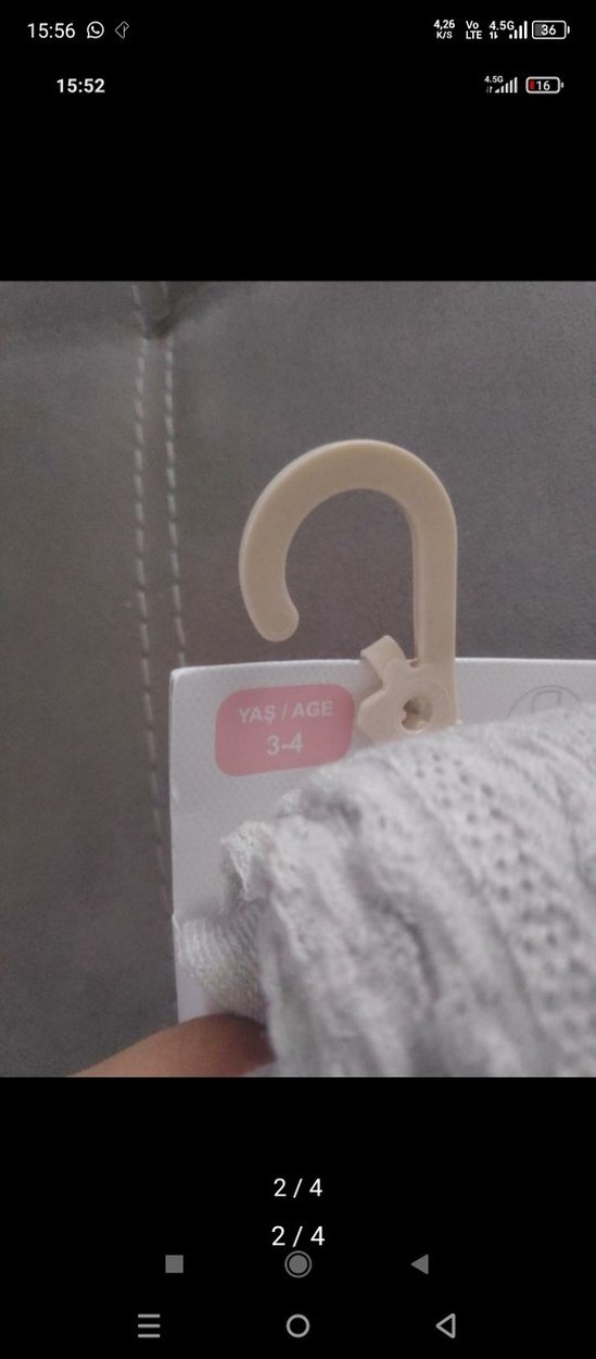 LC Waikiki Bebek Kalotlu 2'li Örgü Çorap - Görsel 2