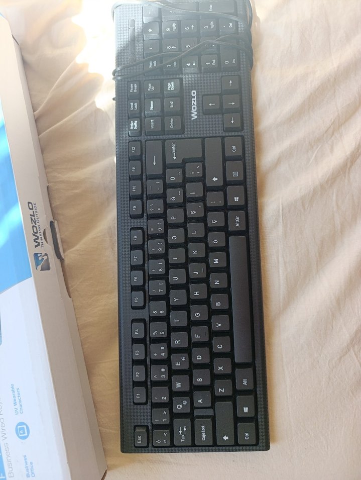 Wozlo Excellence WZ-801 Kablolu Mavi Klavye - Görsel 2