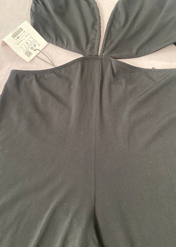 Pull and Bear Siyah V Yaka Uzun Tulum
