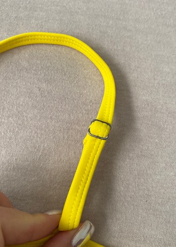 38 Beden sarı Renk Sarı İpli Kadın Bikini Takımı