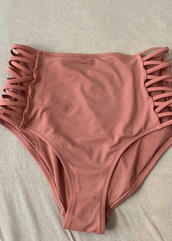 Pembe Bohem Yüksek Bel Bikini Altı