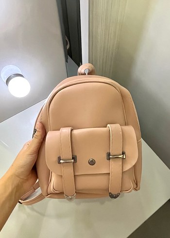 Pembe Deri çocuk Sırt Çantası - Görsel 3