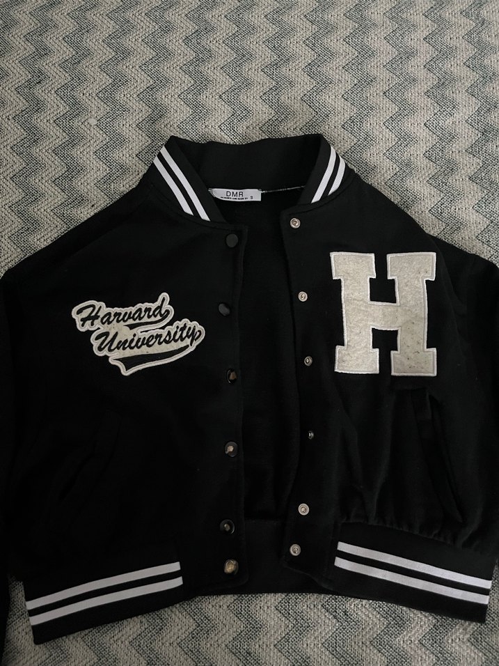 Düğmeli Siyah Spor Kadın Ceket - Görsel 2