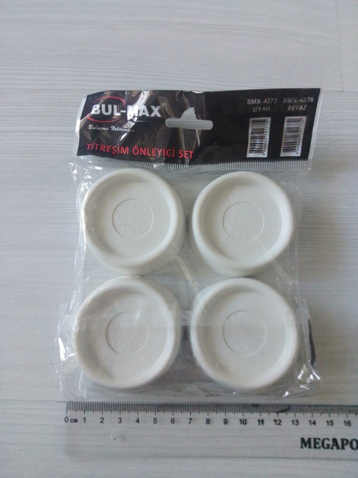 Beyaz Titreşim Önleyici Set - Görsel 3