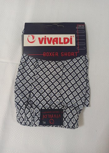 Vivaldi Erkek Gri Desenli Mini Boxer XL
