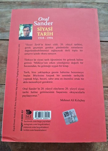 Oral Sander - Siyasi Tarih 1918-1994