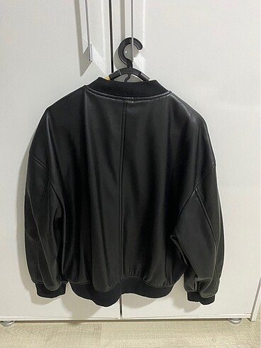 s Beden Stradivarius suni deri bomber ceket s beden