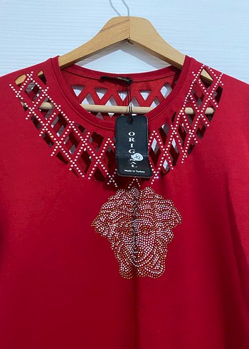 Kırmızı pullu elbise - Görsel 2