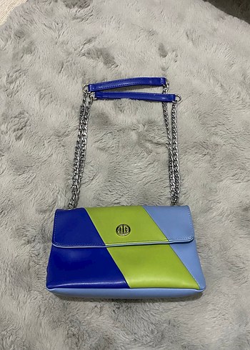 Pastel Renkli Zincir Askılı Kadın Çanta - Görsel 2