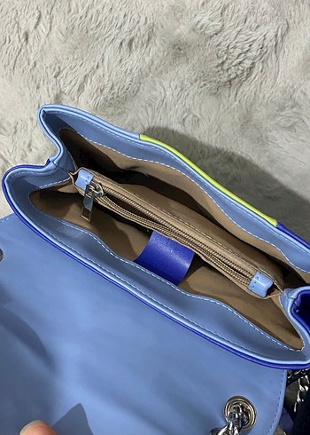 Pastel Renkli Zincir Askılı Kadın Çanta - Görsel 4