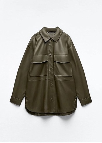 Zara Deri Kadın Ceket - Görsel 2