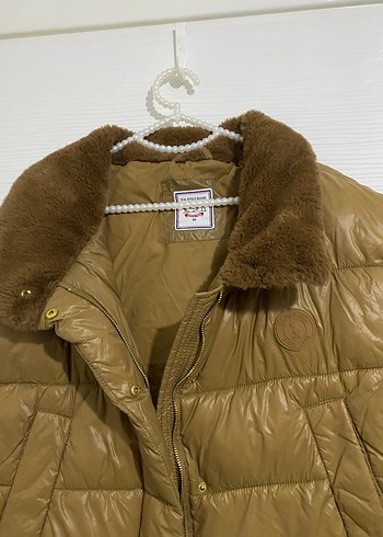 Polo Kürklü Kahverengi  Kadın Yelek - Görsel 3