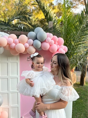 Anne kız doğum günü konsept kıyafet - Görsel 5