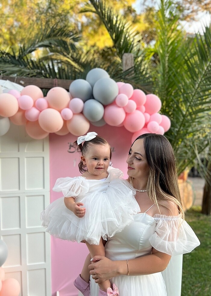 Anne kız doğum günü konsept kıyafet - Görsel 5