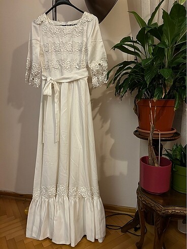 38 Beden Vintage Gelinlik