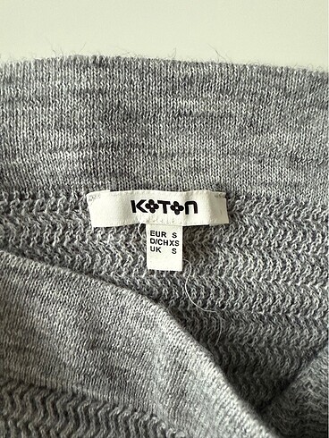 s Beden gri Renk Koton Etek