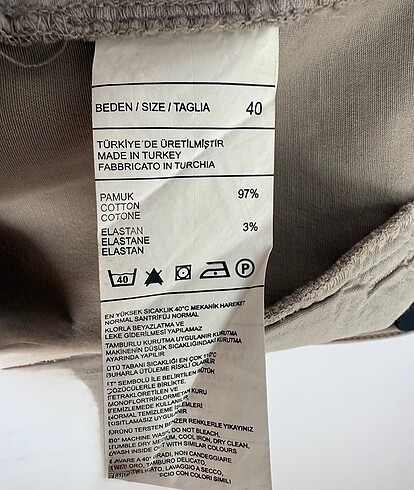 36 Beden camel Renk Benetton Şort