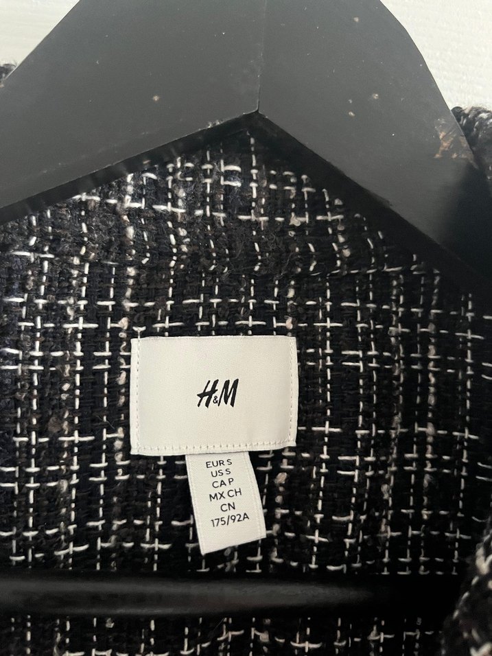 HM Ekose Gri Ceket - Görsel 3