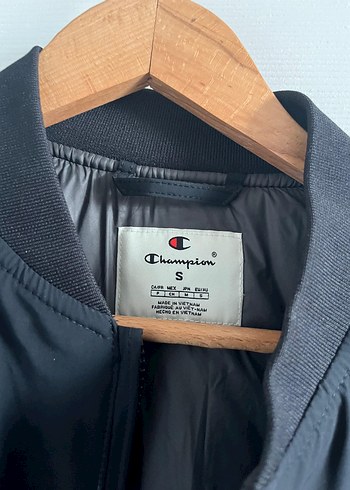 Champion Siyah Erkek  Bomber Ceket Rahat Kesim - Görsel 5