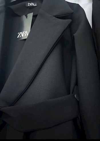 Zara Siyah Kemerli blayzer ceket pantolon Kadın Takım