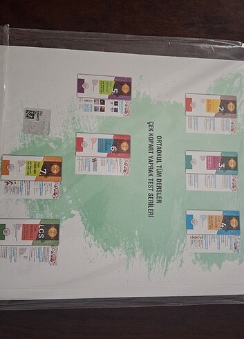 7.sınıf çek kopar tüm dersler