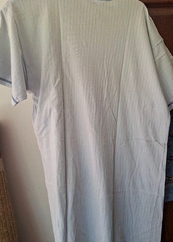 Nakışlı Pamuklu Hamile Midi Elbise - Görsel 4