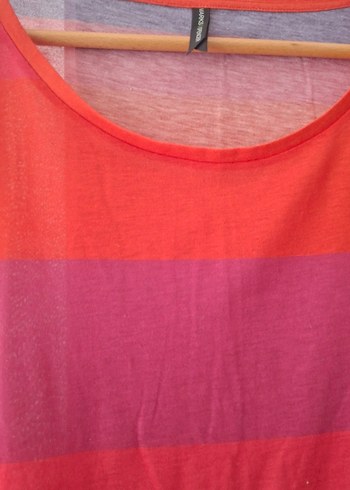 Çok Renkli Kısa Kollu Bluz - Görsel 2