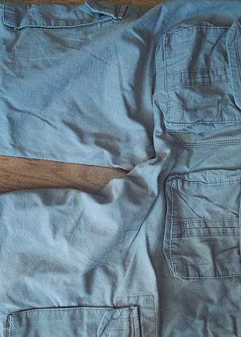 Bej  Midi Denim Şort - Görsel 3