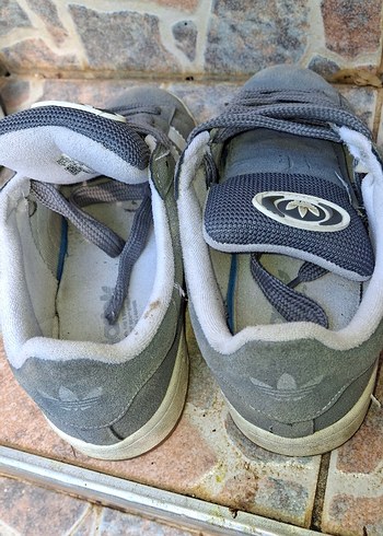 Gri Erkek Spor Ayakkabı Bağcıkları - Görsel 3