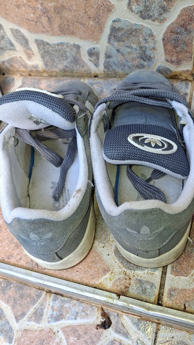 Gri Erkek Spor Ayakkabı Bağcıkları - Görsel 3