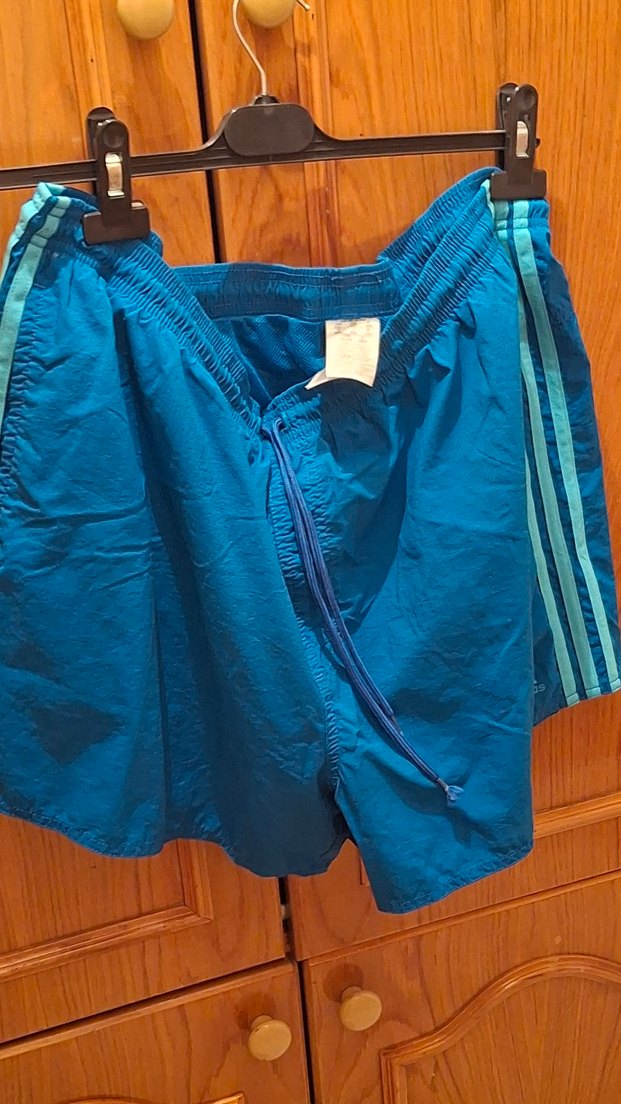 Erkek Mavi Cep Fermuarlı Şort - Görsel 2