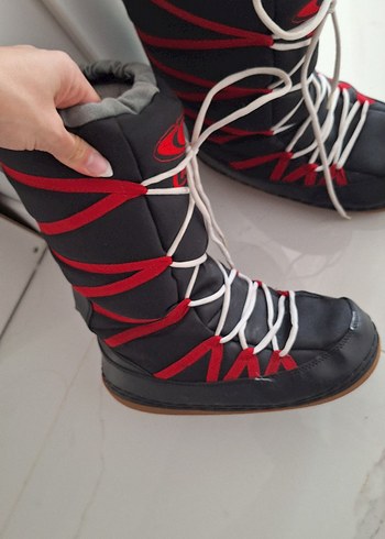 Gri Erkek Kayak Botları Velcro Bağcıklı moon bot - Görsel 2